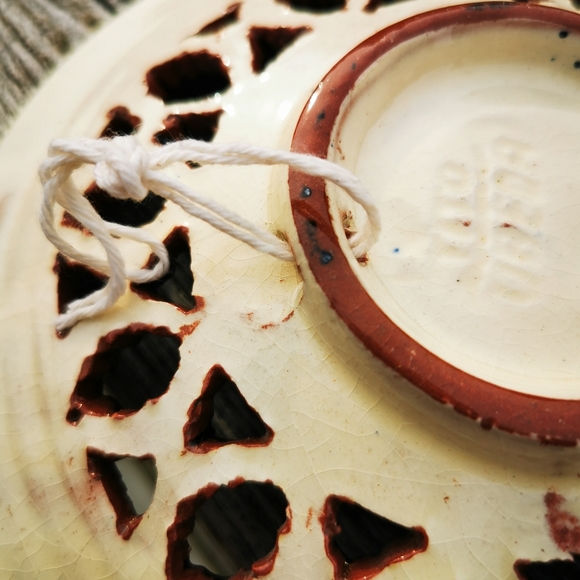 Tito Ubeda Red Clay Pottery Lattice Decorative Plate Andalusian Pottery - Picture 8 of 16